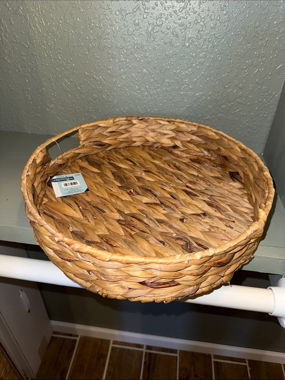 Natural Woven Round Tray